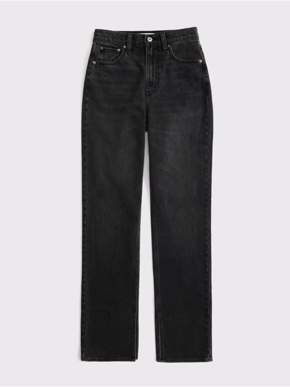 Abercrombie Black Straight-Leg Jeans